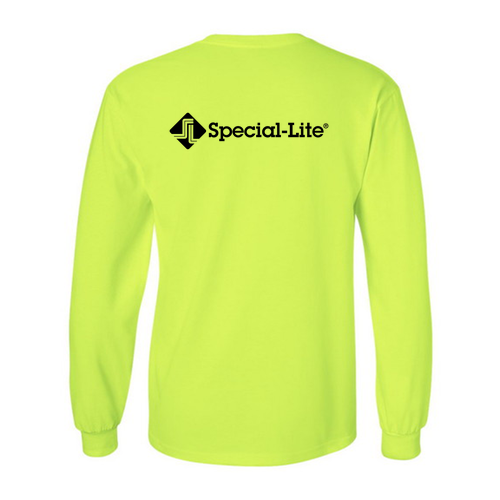 Gildan Ultra Cotton Longsleeve Basic T-Shirt -- Safety Green