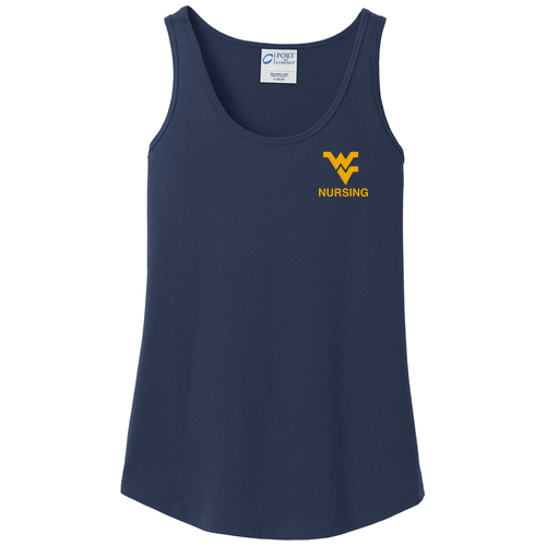 Port and Company Ladies Core Cotton Tank Top -- Navy