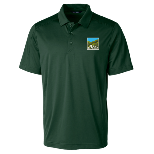 Cutter & Buck Prospect Textured Stretch Men's Short Sleeve Polo -- Hunter