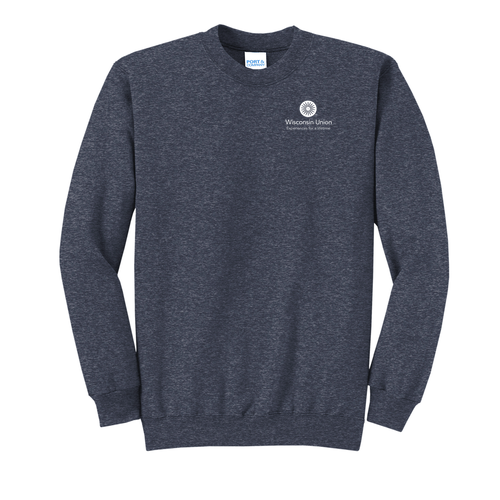 Port and Company Classic Crewneck Sweatshirt -- Heather Navy