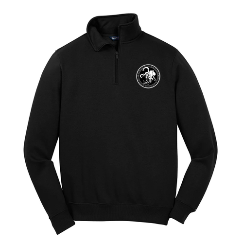 Sport Tek Quarter Zip Sweatshirt -- Black
