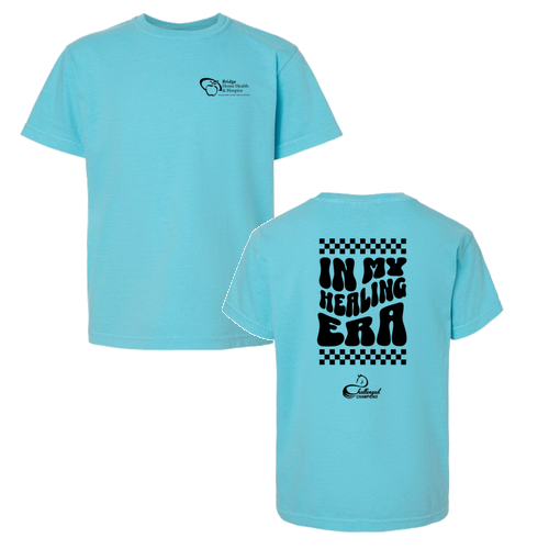Comfort Colors Youth Ring Spun Cotton Tee -- Lagoon (In My Healing Era)