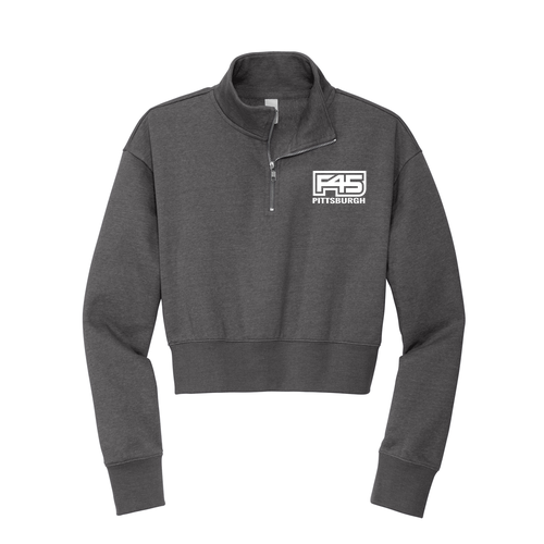 District  Women's V.I.T. Fleece 1/2-Zip -- Heathered Charcoal