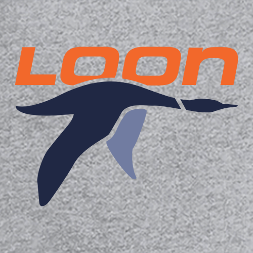 Loon Logo 2 Full color -- Long Sleeve Heather Grey