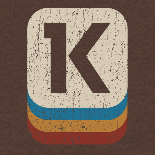 Kensington RETRO Bella Canvas T -- Brown TriBlend
