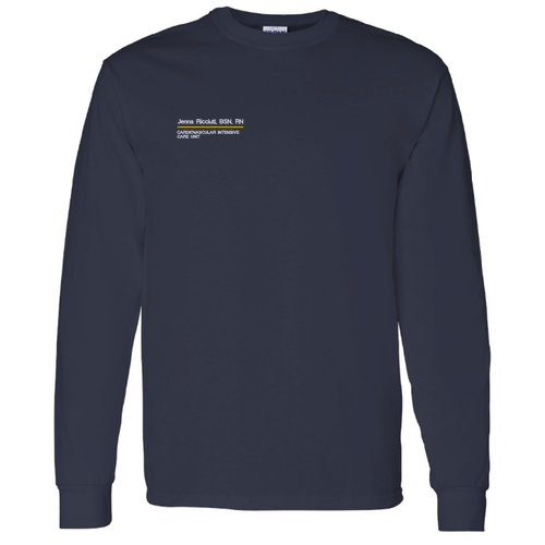 Gildan Heavy Cotton Longsleeve Basic T-Shirt -- Navy