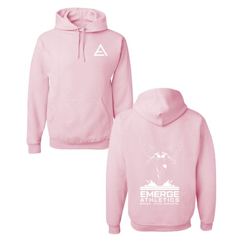 Jerzees 8 oz 50/50 Nublend Adult Hooded Sweatshirt -- Classic Pink