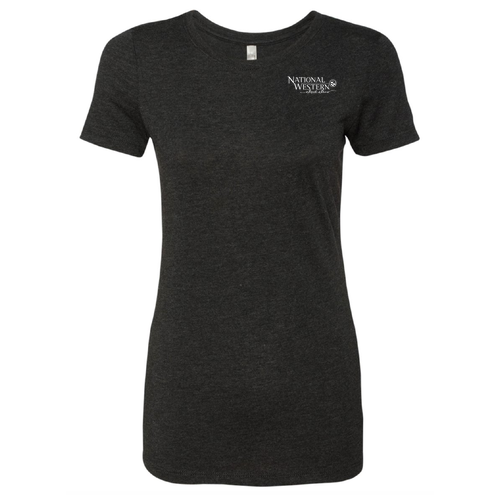 Next Level Apparel Ladies Tri Blend Crew -- Black