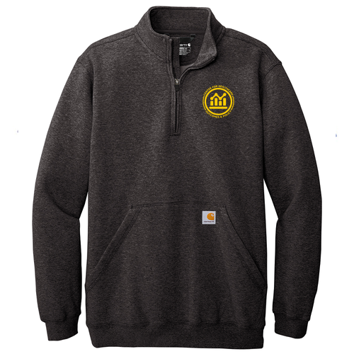 Carhartt Midweight 1/4-Zip Mock Neck Sweatshirt -- Carbon Heather