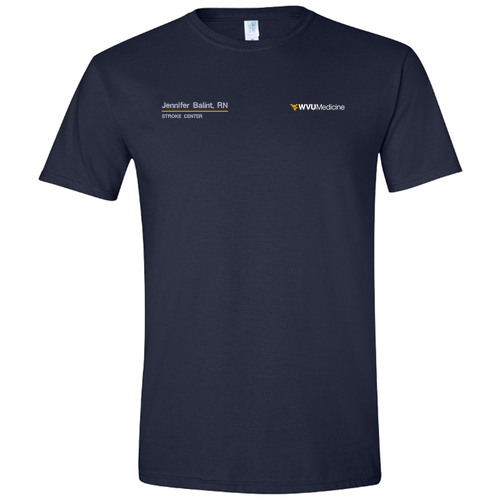 Embroidered Gildan SoftStyle T-Shirt -- Navy