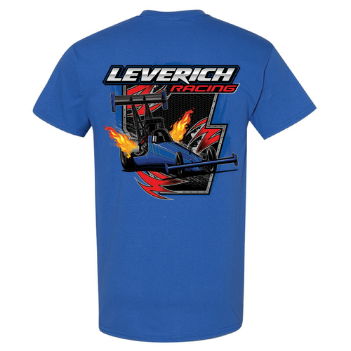 Gildan Heavy Cotton Basic T-Shirt Classic Front Dragster Back -- Royal