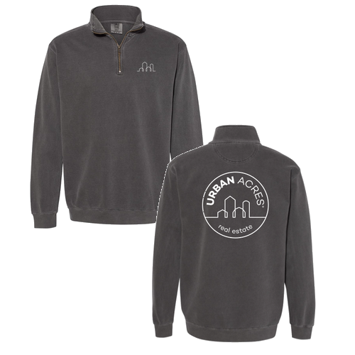 Comfort Colors Adult Quarter Zip Sweatshirt -- Pepper