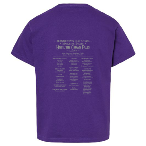 Until The Crown Falls Youth Shirt -- Purple