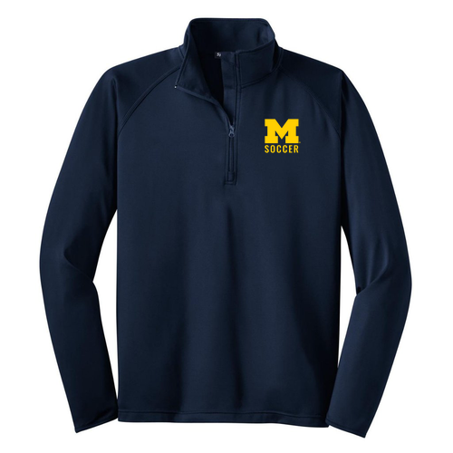 Sport Tek Sport Wick Stretch Half Zip Pullover -- True Navy