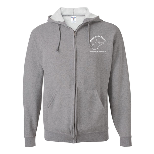 Jerzees Full Zip Hooded Sweatshirt -- Oxford