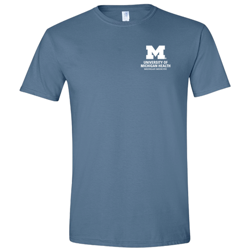Mens/Unisex Gildan SoftStyle T-Shirt -- Indigo Blue