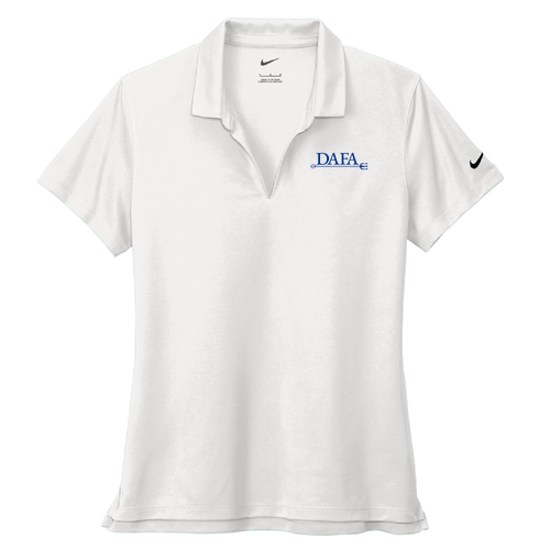 Nike Ladies Dri-Fit Micro Pique 2.0 Polo -- White