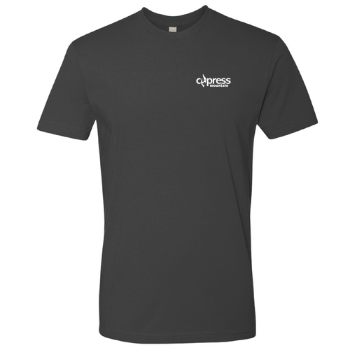 Cypress Mountain Logo 2 White Ink -- Short Sleeve Heavy Metal