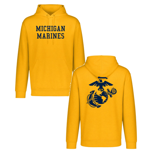Fleece Hooded Sweatshirt -- Gold