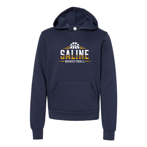 Bella Canvas Youth Sponge Fleece Hooded Sweatshirt -- Navy