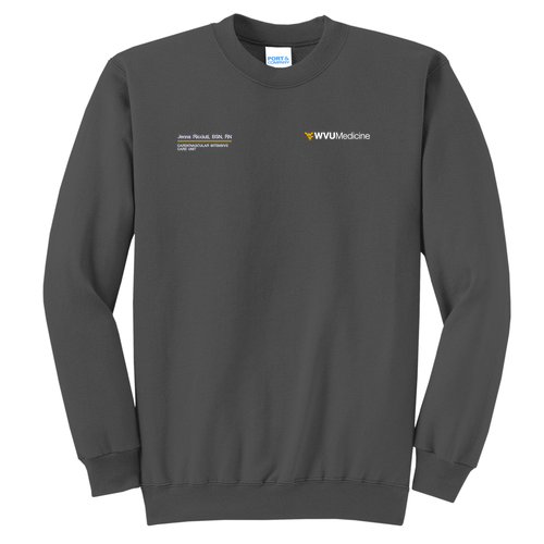 Port and Company Classic Crewneck Sweatshirt -- Charcoal