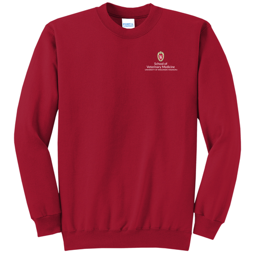 Port and Company Classic Crewneck Sweatshirt -- Red