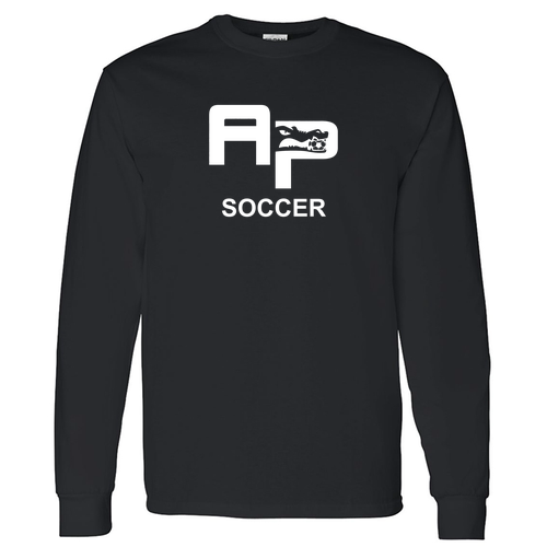 Gildan Heavy Cotton Longsleeve Basic T-Shirt -- Black