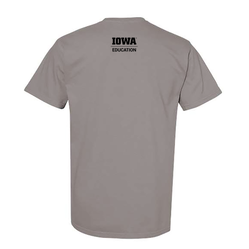 Hawkeye Teachers Comfort Colors Heavyweight Adult T-Shirt -- Grey