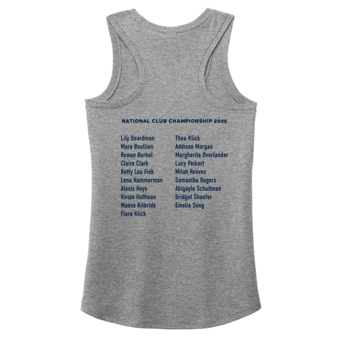 Ladies District Made Soft Perfect Tri Racerback Tank -- Grey Frost, U16