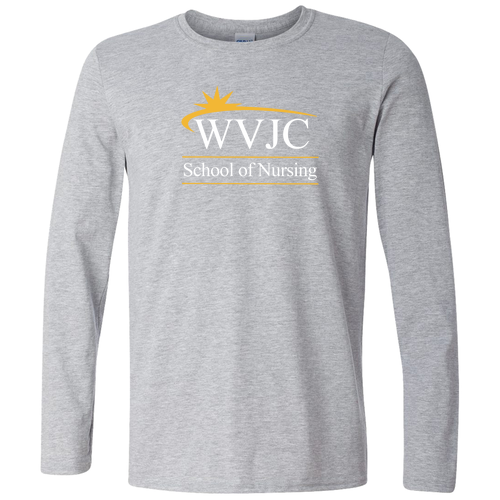 Gildan Softstyle Longsleeve T Shirt -- Sport Grey