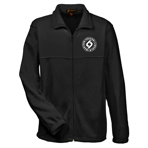 Harriton Full Zip Fleece Men -- Black