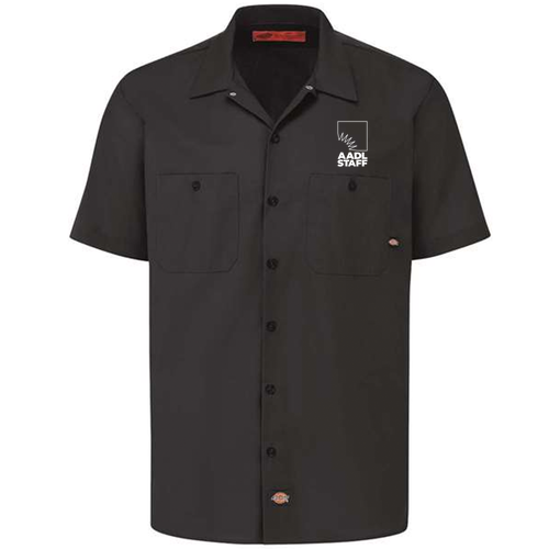 Regular Dickies Industrial Short Sleeve Work Shirt -- Black