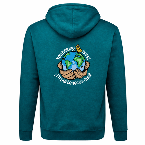 J America Unisex BTB Fleece Hooded Sweatshirt -- Storm