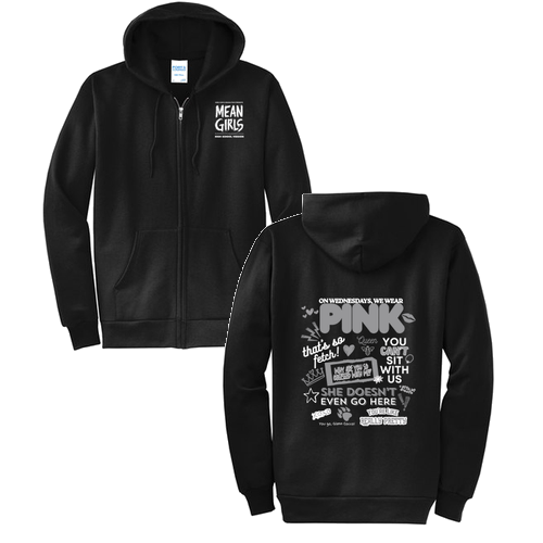 Port and Company Classic Full Zip Hooded Sweatshirt -- Jet Black