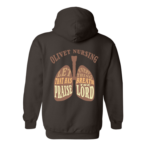 Gildan Heavy Blend Hooded Sweatshirt -- Dark Chocolate