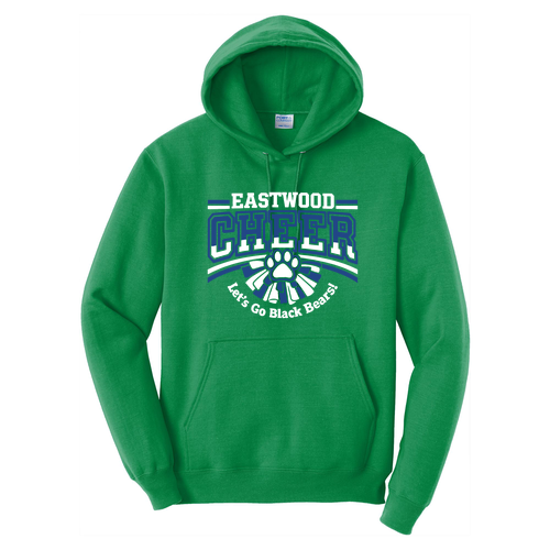 Port and Company Core Fleece Pullover Hooded Sweatshirt -- Kelly
