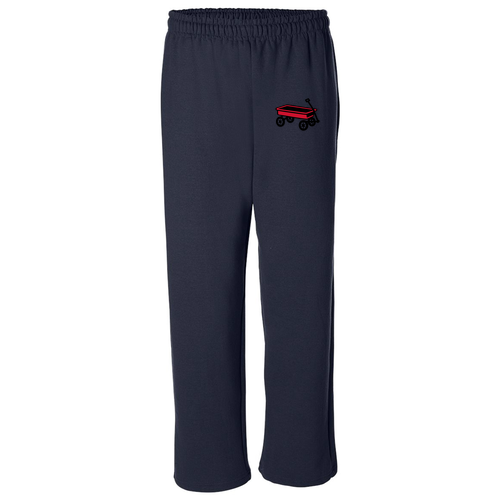 Gildan Heavy Blend Open Bottom Sweatpants -- Navy