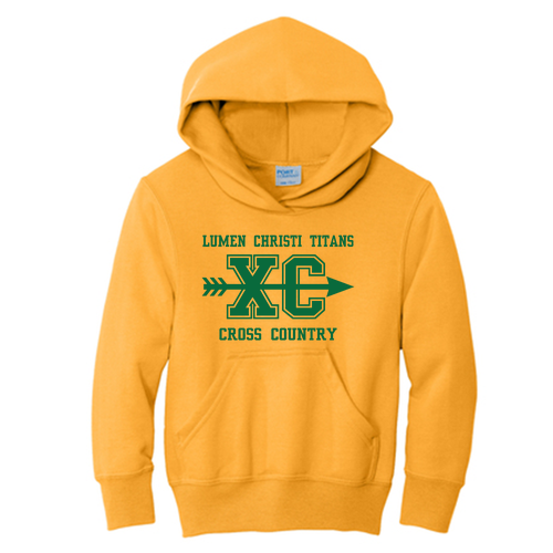 Port and Company Youth Pullover Hooded Sweatshirt -- Gold
