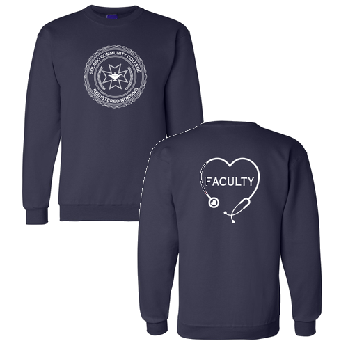 Faculty Champion Powerblend Crewneck Sweatshirt -- Navy