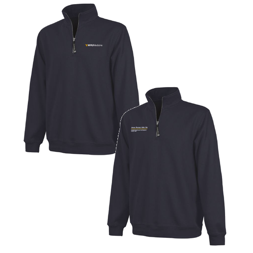Charles River Crosswind Quarter Zip Sweatshirt -- Navy