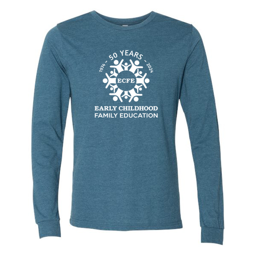 Bella+Canvas Unisex Heather Cvc Long Sleeve Tee- Heathers -- Heather Deep Teal