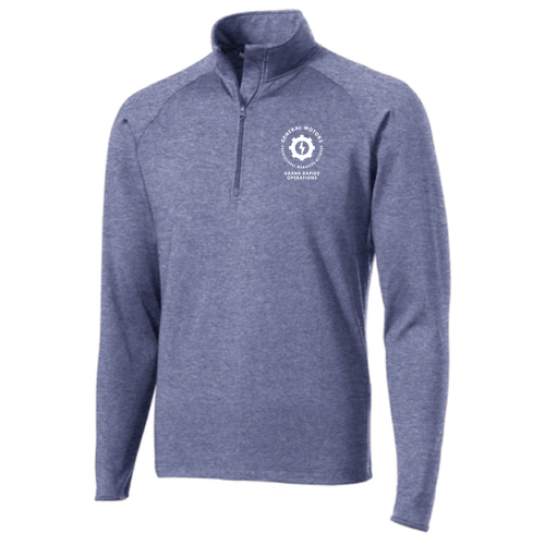 Sport Tek Sport Wick Stretch Half Zip Pullover -- True Navy Heather