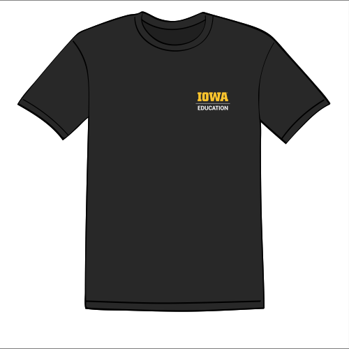 Hawkeye Teacher District Heavyweight Very Important Tee -- Black