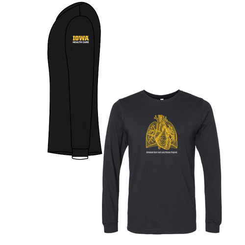Bella+Canvas Unisex Heather Cvc Long Sleeve Tee- Heathers -- Solid Black Blend