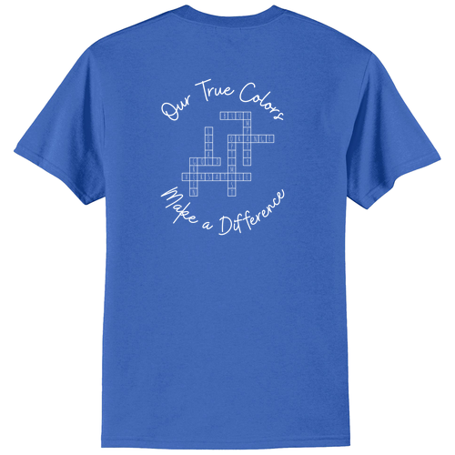 True Colors 50/50 Blend Basic T-Shirt -- Royal