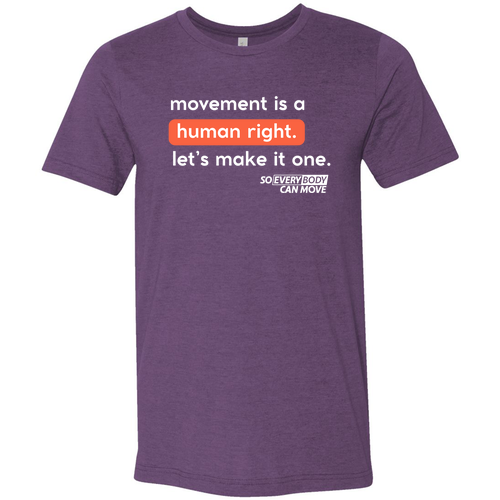 Bella Canvas Unisex Heather CVC T-Shirt -- Heather Team Purple