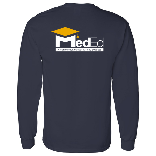 Gildan Heavy Cotton Longsleeve Basic T-Shirt -- Navy