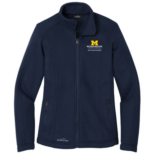 Ladies Eddie Bauer Full Zip Fleece Jacket -- River Blue Navy