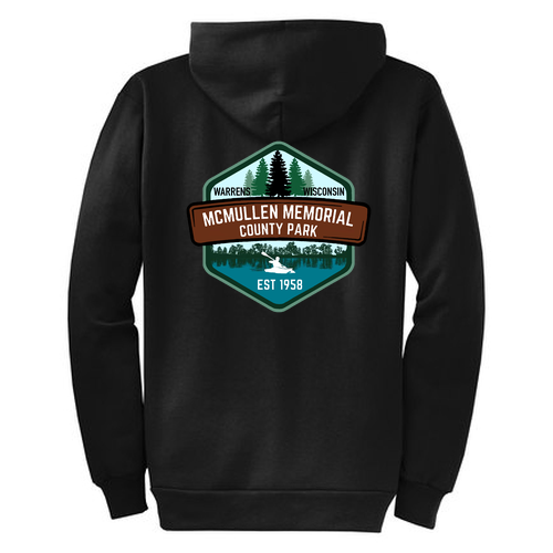Port and Company Classic Full Zip Hooded Sweatshirt -- Jet Black