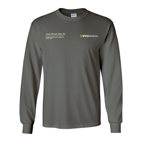 Gildan Heavy Cotton Longsleeve Basic T-Shirt -- Charcoal